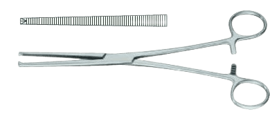 Затискач кровозупинний, 1х2 зубий, Кохера, прямий, 200 мм Surgimax 06-297-20